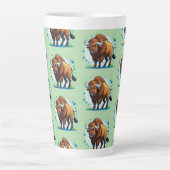 Tasse Latte bison à grandes cornes (Devant)