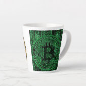 Tasse Latte Bitcoin (Angle droit)