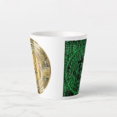 Tasse Latte Bitcoin (Devant)