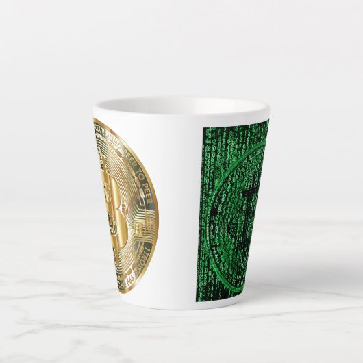 Tasse Latte Bitcoin (Devant)