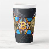 Tasse Latte Bitcoin (Devant)