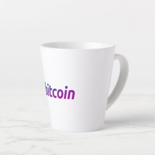 Tasse Latte Bitcoin Miami (Angle droit)