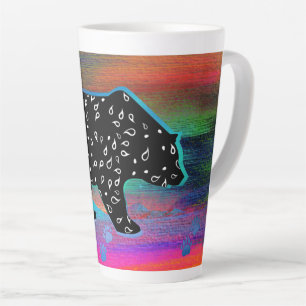 Tasse Latte Black Bear Spirit Northern Light Coloris