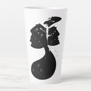 Tasse Latte Black Cape Art Nouveau