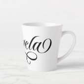 Tasse Latte Black Elegant Letting Angela (Droite)