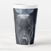 Tasse Latte Black German Shepherd (Devant)