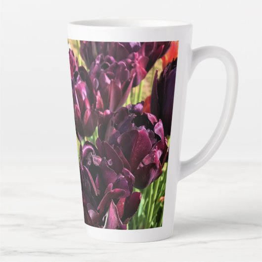 Tasse Latte Black Hero Tulips, Oregon (Droite)