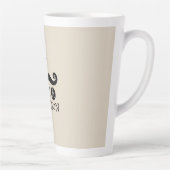 Tasse Latte Black Mustache You A Question Humour Fête des père (Droite)