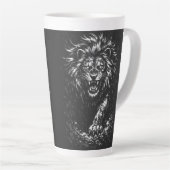 Tasse Latte Black Panther — par BurnsInHell (Angle droit)