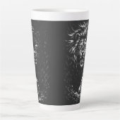Tasse Latte Black Panther — par BurnsInHell (Devant)