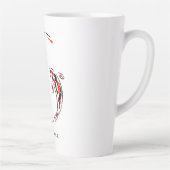 Tasse Latte Black & Red Japanese Koi Fish Artistic (Droite)