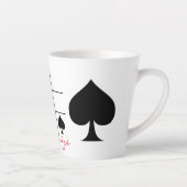 Tasse Latte Black Spades Tic Tac Toe Thunder_Cove (Droite)
