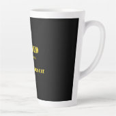 Tasse Latte Blague Quantique Drôle : Le Chat de Schrödinger en (Droite)