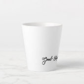 Tasse Latte Blancs neigeux Bonne matinée (Devant)