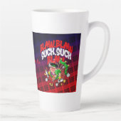 Tasse Latte Blaw, Blaw, Chuck, Chuck, Blaw, (Droite)