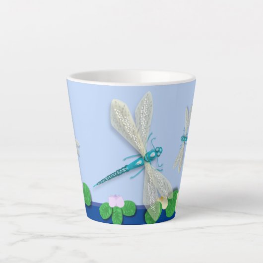 Tasse Latte Bleu (Devant)