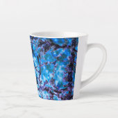 Tasse Latte Bleu Abstrait (Droite)