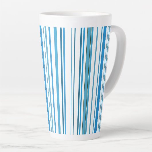 Tasse Latte Bleu Bleu Plage (Angle droit)