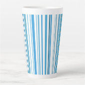 Tasse Latte Bleu Bleu Plage (Devant)
