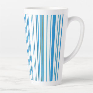 Tasse Latte Bleu Bleu Plage