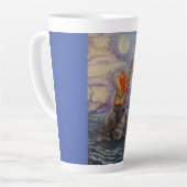 Tasse Latte Bleu ciel:  Dernière étoile à droite (Angle gauche)