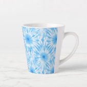 Tasse Latte Bleu Clair Tie Dye Blanc (Droite)