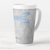 Tasse Latte Bleu Dragonfly Damas (Angle droit)