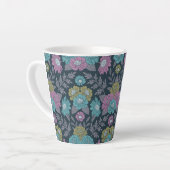 Tasse Latte Bleu foncé, vert et violet (Angle gauche)