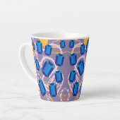 TASSE LATTE BLEU GEMS (Angle gauche)