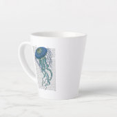 Tasse Latte Bleu méduse (Angle gauche)