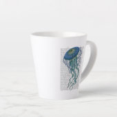 Tasse Latte Bleu méduse (Angle droit)