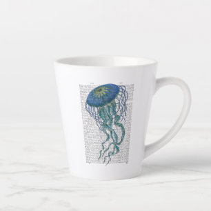 Tasse Latte Bleu méduse