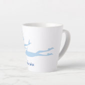 Tasse Latte Bleu Mermaid Swimmer Thunder_Cove  (Angle droit)
