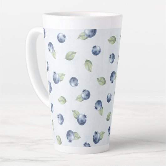 Tasse Latte Bleu Myrtilles Fruit (Angle gauche)