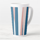 Tasse Latte bleu rose et blanc (Angle droit)