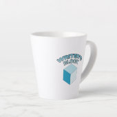 Tasse Latte Bloc de l'auteur (Angle droit)