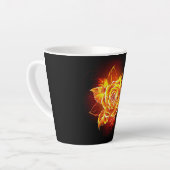 Tasse Latte Blooming Fire Rose (Angle gauche)