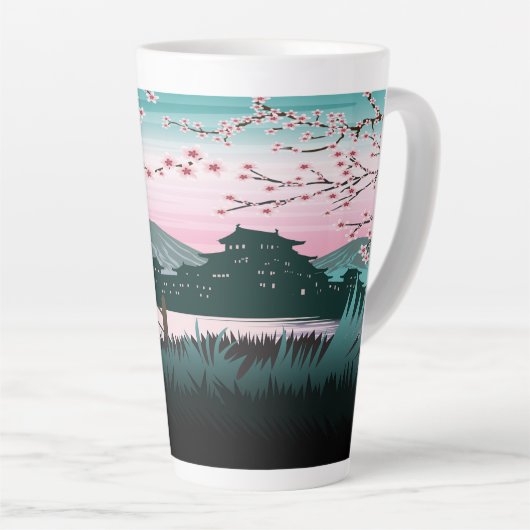 Tasse Latte Blossom (Angle droit)