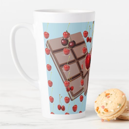 Tasse Latte Blue Coffee Love (En situation)
