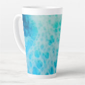Tasse Latte Blue Crush - Abstract Coastal Artwork  (Angle gauche)