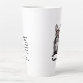 Tasse Latte Blue Frenchie Papa (Devant)
