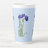 Tasse Latte Blue Irises par Ohara Koson (Devant)