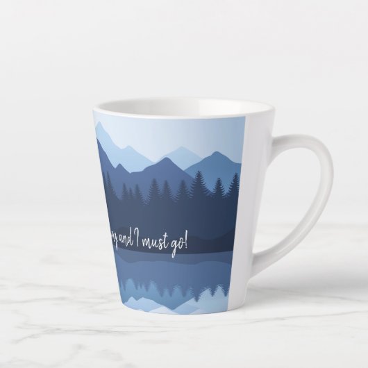 Tasse Latte Blue Mountain Reflections Design Latte Cup (Droite)