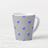 Tasse Latte Blue Pansy (Angle droit)