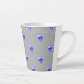 Tasse Latte Blue Pansy (Droite)