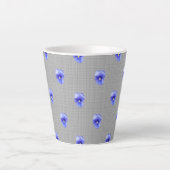 Tasse Latte Blue Pansy (Devant)