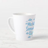 Tasse Latte Blue Pastel Daydreamer Saying (Angle gauche)