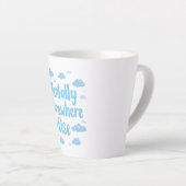 Tasse Latte Blue Pastel Daydreamer Saying (Angle droit)