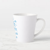 Tasse Latte Blue Pastel Daydreamer Saying (Droite)