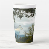 Tasse Latte Blue Ridge Horse Cades Cove (Devant)